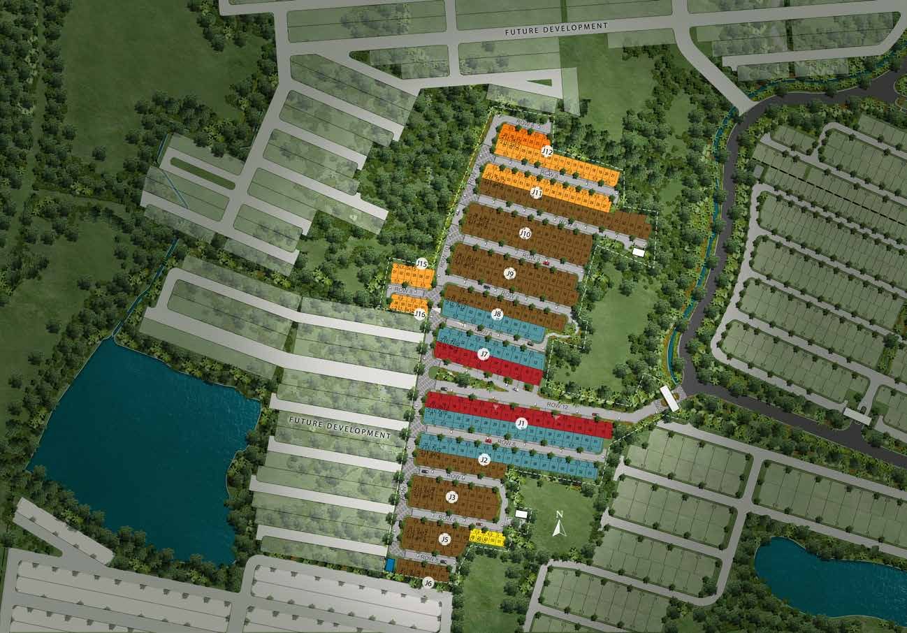 Siteplan Cluster Jorvis Garden Home
